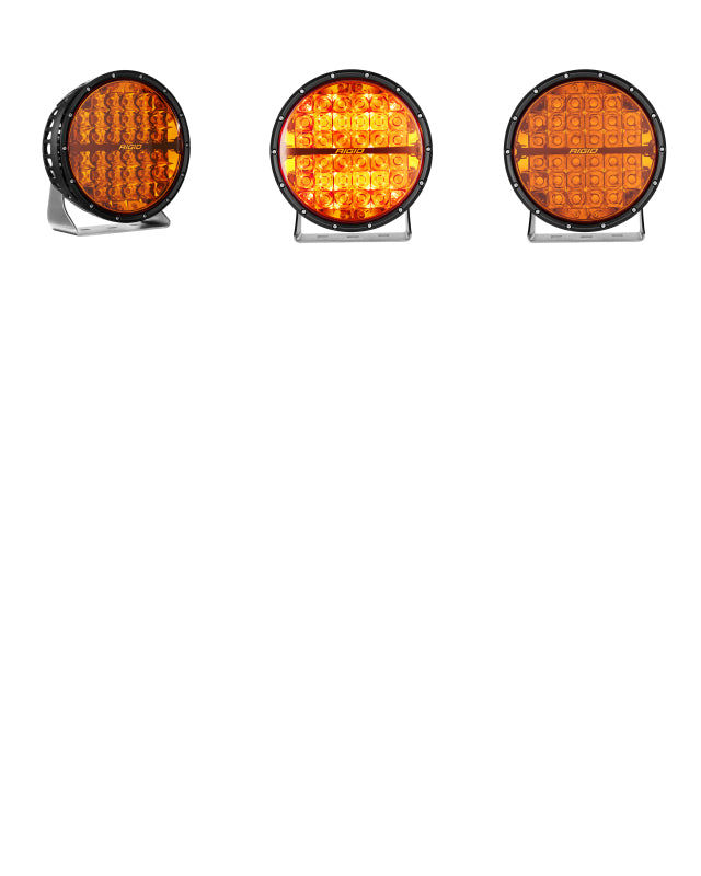 Rigid Industries 360-Series 9in LED Off-Road Spot Beam - Amber
