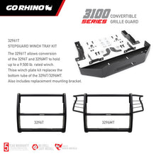 Load image into Gallery viewer, Go Rhino 18-20 Ford F-150 (Excl. APA/ACC Models) 3100 Series StepGuard Center Grille ONLY - Tex. Blk
