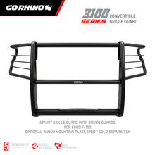 Load image into Gallery viewer, Go Rhino 18-20 Ford F-150 3100 Series StepGuard Center Grille + Brush Guard - Tex. Blk