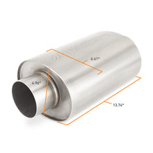 Load image into Gallery viewer, Mishimoto Universal Resonator with 2.5in Inlet/Outlet - Brushed