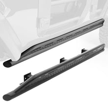 Load image into Gallery viewer, Go Rhino 07-18 Jeep Wrangler JKU 4dr Xtreme Frame Mount Sliders - Tex. Blk