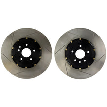 Load image into Gallery viewer, StopTech 2015 BMW M3/M4 380mm x 30mm AeroRotor Drilled Front Rotor Pair