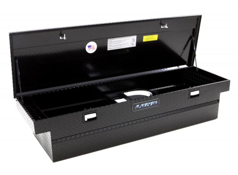 Lund 67-99 Chevy CK Ultima Single Lid Crossover Tool Box - Black