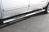 Lund 99-16 Ford F-250 Super Duty Crewcab 4in. Oval Straight SS Nerf Bars - Polished