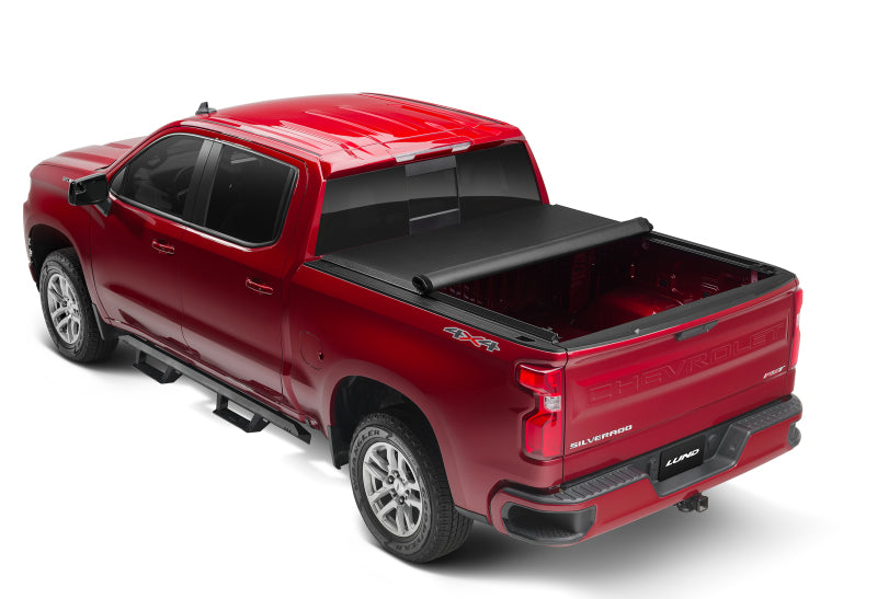 Lund 07-14 Toyota Tundra (8ft. Bed) Genesis Roll Up Tonneau Cover - Black