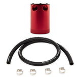 Mishimoto Assembled Universal 2-Port Catch Can Red w/ Hose