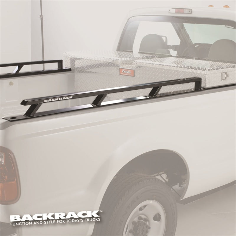 BackRack 2015+ F-150 Aluminum New Body 8ft Bed Siderails - Toolbox 21in AJ-USA, Inc