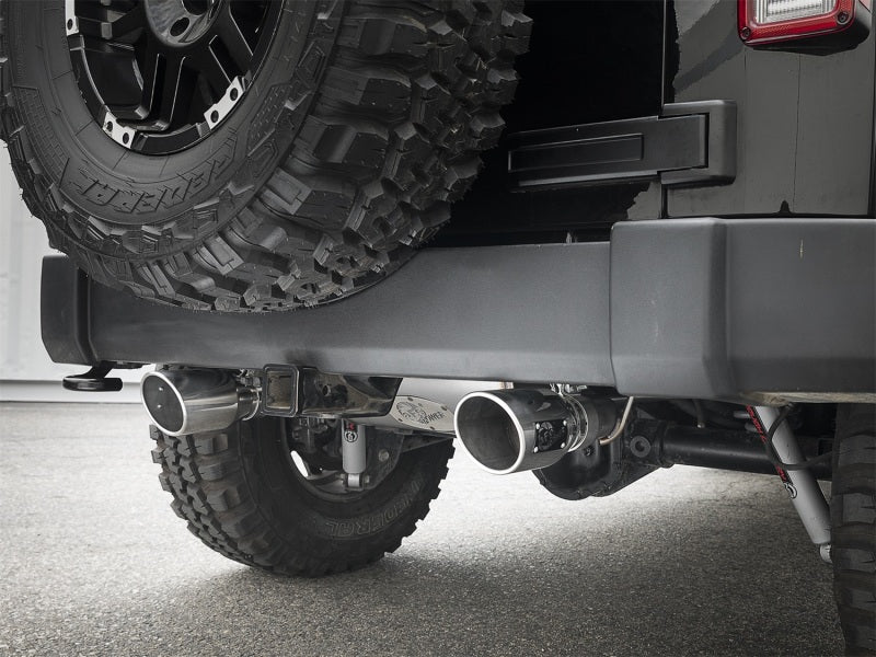 aFe Rebel Series 2.5in 409 SS Axle-Back Exhaust w/Polished Tips 07+ Je –  AJ-USA, Inc