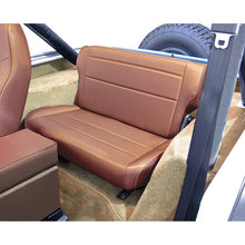 Load image into Gallery viewer, Rugged Ridge Fold &amp; Tumble Rear Seat Tan 76-95 Jeep CJ / Jeep Wrangler