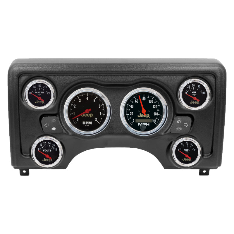 Autometer Jeep Direct Fit Dash Kit 97-06 Jeep TJ (2 x 3-3/8in. / 4 x 2-1/16in.)