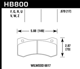 Hawk DTC-50 Motorsports Brake Pads