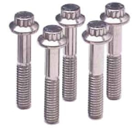 ARP 3/8 in.-24 RH Thread, 1.250in 12 Point SS 300 Bolts - Set of 5