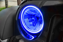 Load image into Gallery viewer, Oracle 07-17 Jeep Wrangler Surface Mount LED Headlight Halo Kit - Blue