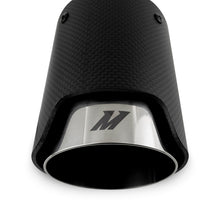 Load image into Gallery viewer, Mishimoto Carbon Fiber Muffler Tip 2.5in Inlet 3.5in Outlet Polished