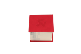 Akrapovic Leather Memo Notepad - Red
