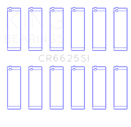 King Engine Bearings Chevrolet 262 (Size +0.75mm) Connecting Rod Bearing Set