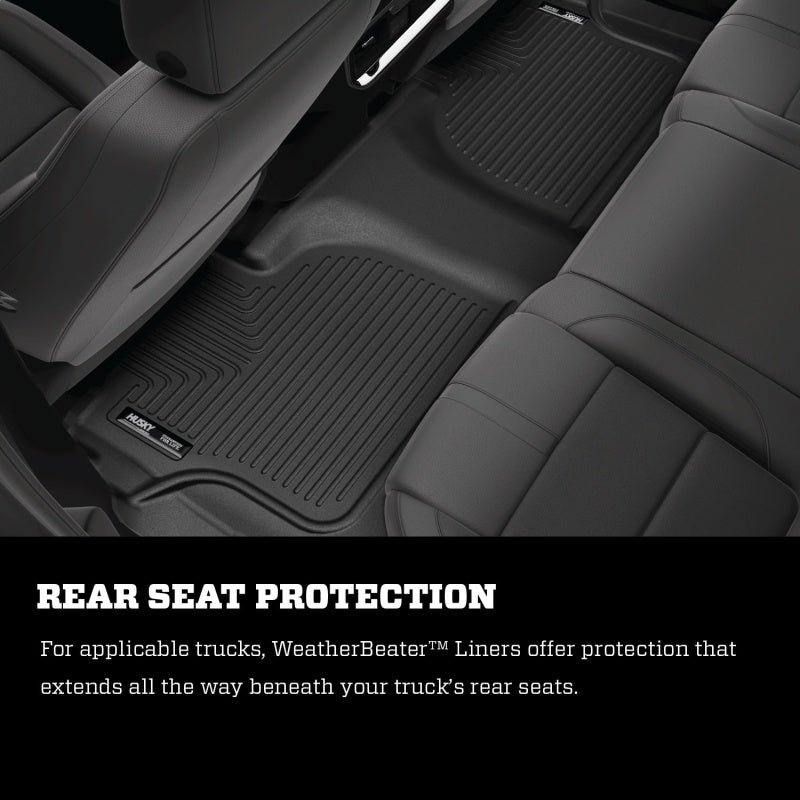 Husky Liners 2024 Hyundai Santa Fe Weatherbeater 2nd Seat Floor Liner - Black