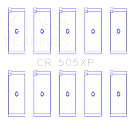 King Engine Bearings Audi Abb/Abm/Adp/Pp/Rn (Size +.026mm) Connecting Rod Bearing Set