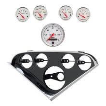 Load image into Gallery viewer, Autometer Arctic White Direct Fit Dash Kit 55-56 Chevrolet (1 x 3-3/8in. / 4 x 2-1/16in.)