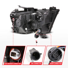 Load image into Gallery viewer, ANZO 19-24 RAM 1500 (New Body/OE Halogen) Full LED Proj Headlights DRL/SeqSig Black - Driver Side