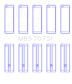 King Engine Bearings Hyundai G4Kc/G4Ke (Size +0.75mm) Main Bearing Set