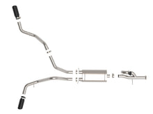 Load image into Gallery viewer, aFe Gemini XV 3in 304 SS Cat-Back Exhaust w/ Cutout 09-18 GM Trucks 4.3L/4.8L/5.3L w/ Black Tips