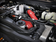 Load image into Gallery viewer, aFe 23-25 Ford F250/F350 Super Duty V8-6.7L BladeRunner Aluminum Hot &amp; Cold Charge Pipe Kit - Red