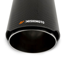 Load image into Gallery viewer, Mishimoto Carbon Fiber Muffler Tip 3in Inlet 4in Outlet Polished