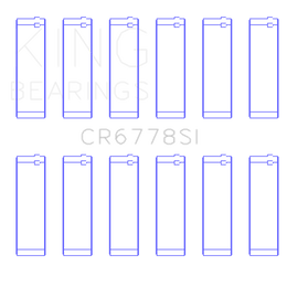 King Engine Bearings Audi Acz/Aah/Ack/Aej/Asn/Ltr (Size +0.25mm) Connecting Rod Bearing Set