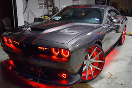 Oracle 15-23 Dodge Challenger LED Headlight Halo Kit - Red