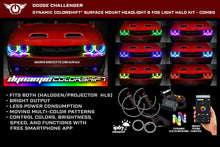 Load image into Gallery viewer, Oracle 15-23 Dodge Challenger Dynamic Surface Mount Headlight Halo Kit -