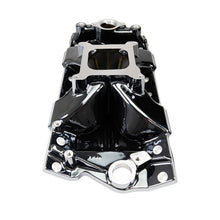 Load image into Gallery viewer, Edelbrock Chevy SB Victor Jr. 23 Degree Black Plasma Intake Manifold