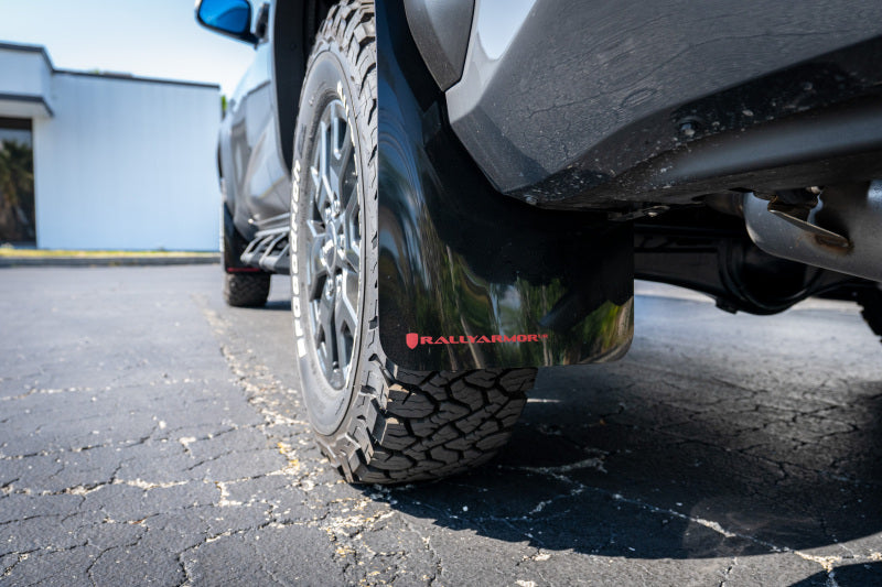 Rally Armor 25-26 Toyota 4Runner Black UR Mud Flap w/ White Logo