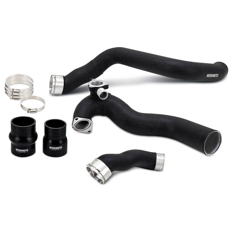 Mishimoto 2024+ Ford Mustang EcoBoost Charge Pipes -  Wrinkle Black