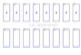 King Engine Bearings Chevrolet BBC 369-502 Gen Iv/V/Vi(Size STDX) Connecting Rod Bearing Set
