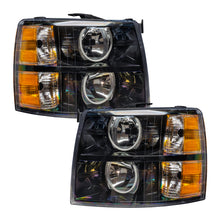 Load image into Gallery viewer, Oracle Lighting 07-13 Chevrolet Silverado Assembled Halo Headlights Round Style -Green