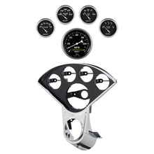 Load image into Gallery viewer, Autometer Old Tyme Black Direct Fit Dash Kit 55-59 Chevy Truck (1 x 3-3/8in. / 4 x 2-1/16in.)