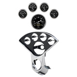 Autometer Old Tyme Black Direct Fit Dash Kit 55-59 Chevy Truck (1 x 3-3/8in. / 4 x 2-1/16in.)
