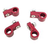 Russell Line Clamp For -6 Tubing Black Anodize (4 Pack)