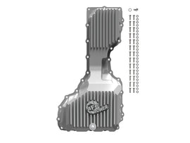 aFe GM Diesel Trucks 20-25 V8-6.6L L5P POWER Street Series Engine Oil Pan Raw w/ Machined Fins