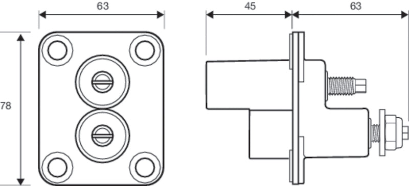 Hella Jump Start Zinc Coated Terminal