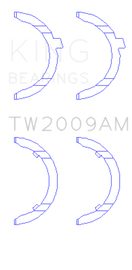 King Engine Bearings Audi KH/1B/2B/MC Thrust Washer Set