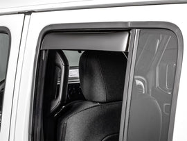 WeatherTech 20-26 Jeep Gladiator JT Rear Rear Side Window Deflectors-Dark Tint