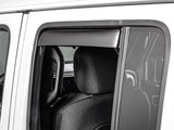 WeatherTech 20-26 Jeep Gladiator JT Rear Rear Side Window Deflectors-Dark Tint