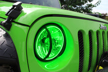 Load image into Gallery viewer, Oracle 07-17 Jeep Wrangler Surface Mount LED Headlight Halo Kit - Green