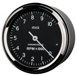 Autometer Chronocentric Tachometer - 80mm Blk - 0-10K RPM