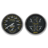 Autometer Carbon Fiber Gauge Kit 2pc Quad & Tach/Speedo 5in.