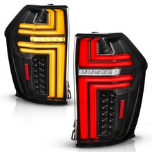 Load image into Gallery viewer, ANZO 21-24 Chevy Suburban/Tahoe Full LED Tail Lights SeqSig Black - Pair