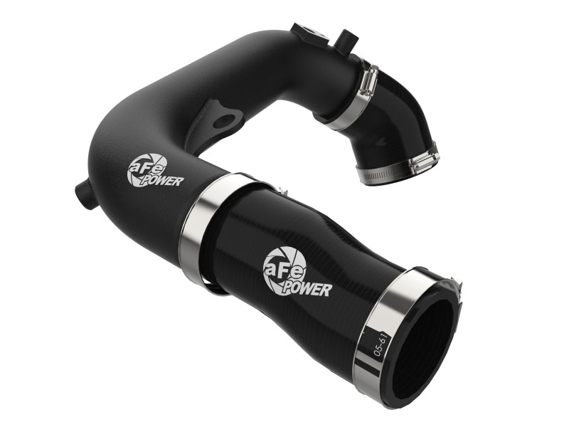 aFe 2024+ Jeep Wrangler JL L4-2.0L (t) BladeRunner 2-1/2in Aluminum Hot Charge Pipe - Black