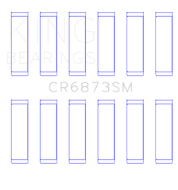 King Engine Bearings Toyota 2Gr-Fe/3Gr-Fe (Size +0.50mm) Connecting Rod Bearing Set